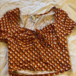 forever 21 70’s print top